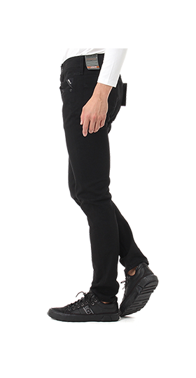 ANBASS 12OZ HYPERFLEX+　ストレッチブラックデニム 詳細画像